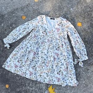 Super light weight Floral Western Mini Dress by NAIV clothing size S
